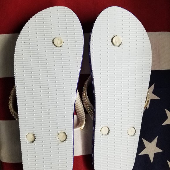 Women's American Flip flops, 4th July flip flops, Independence Day flip flops. - Picture 13 of 17